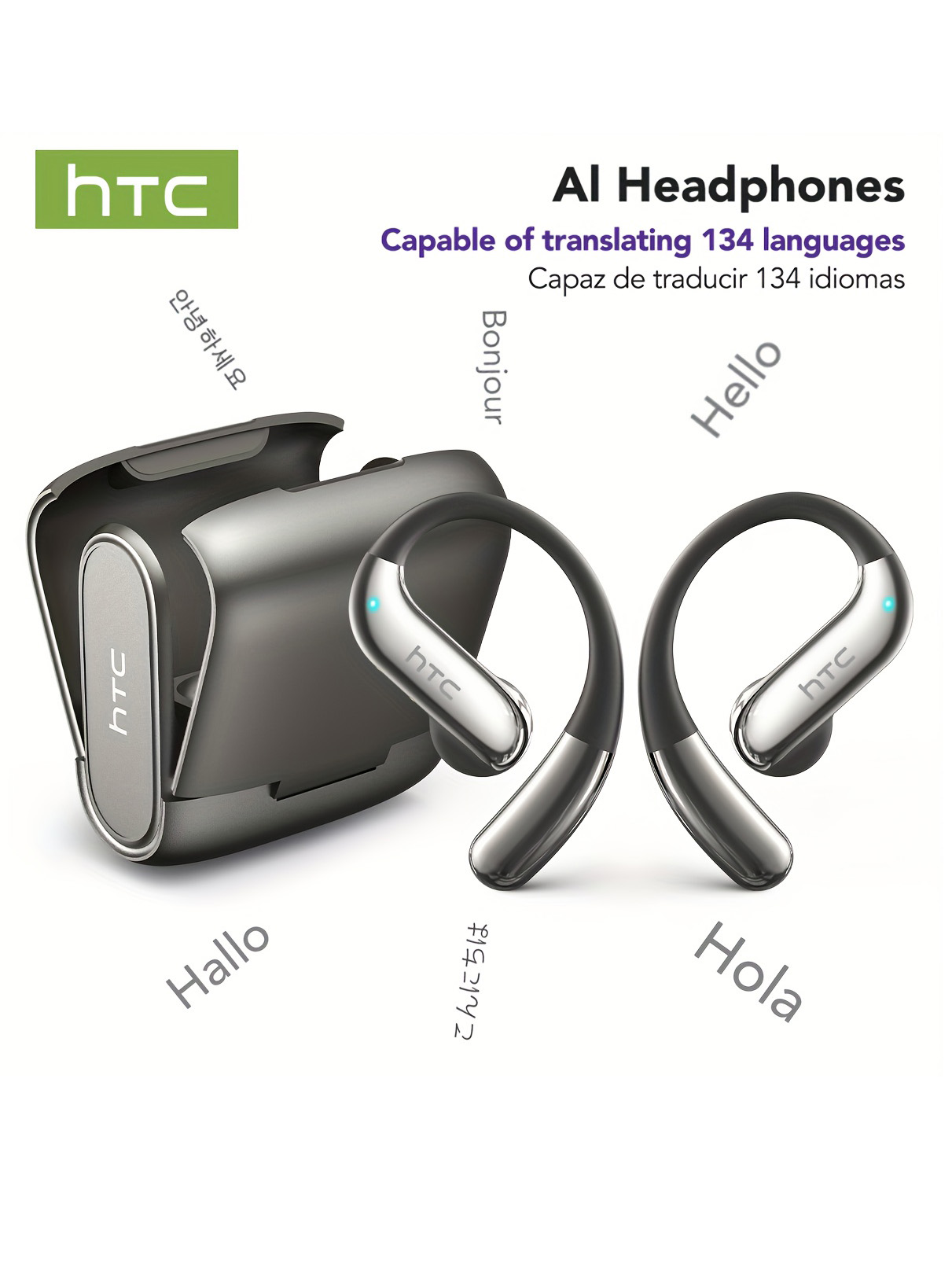 Audio And Music - Open-ear Bluetooth Headphones HTC 30 Hrs