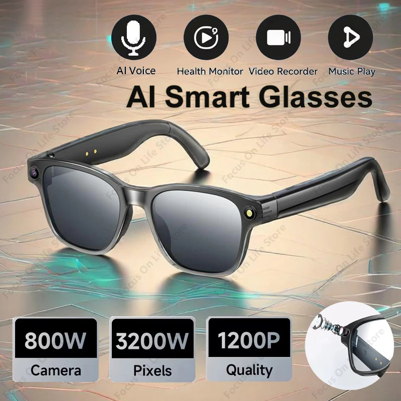 Audio Music Voice - AI Smart Glasses 8 Million Camera