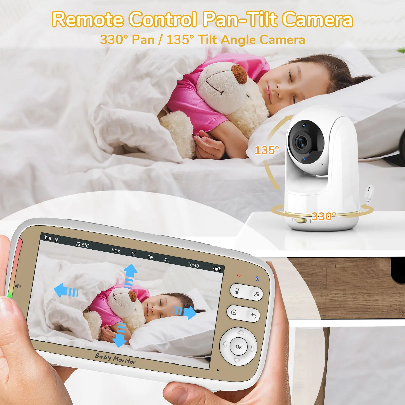 VB803 PRO Baby Monitor with 2p - Zoom Audio Music recension och pris