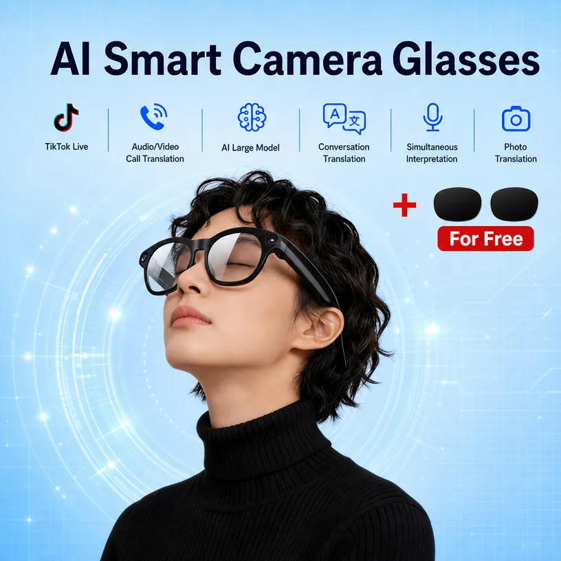 AI Smart Shooting Glasses, Sup - Audio Music Online recension och pris