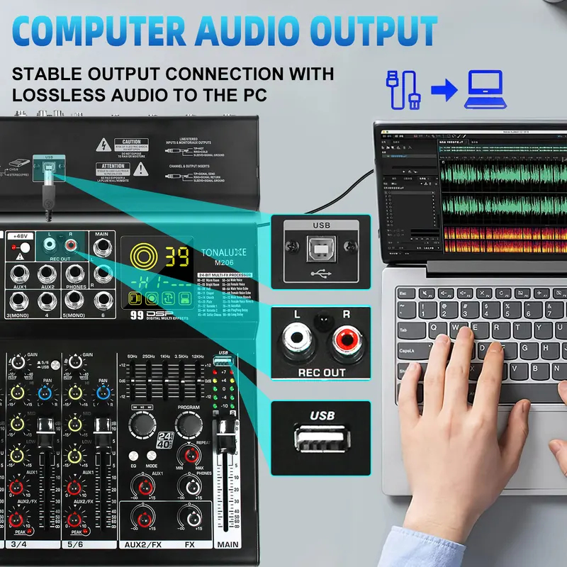 Fuluode M206/M208 Audio mixer  - Audio & Music Settings Xbox One recension och pris