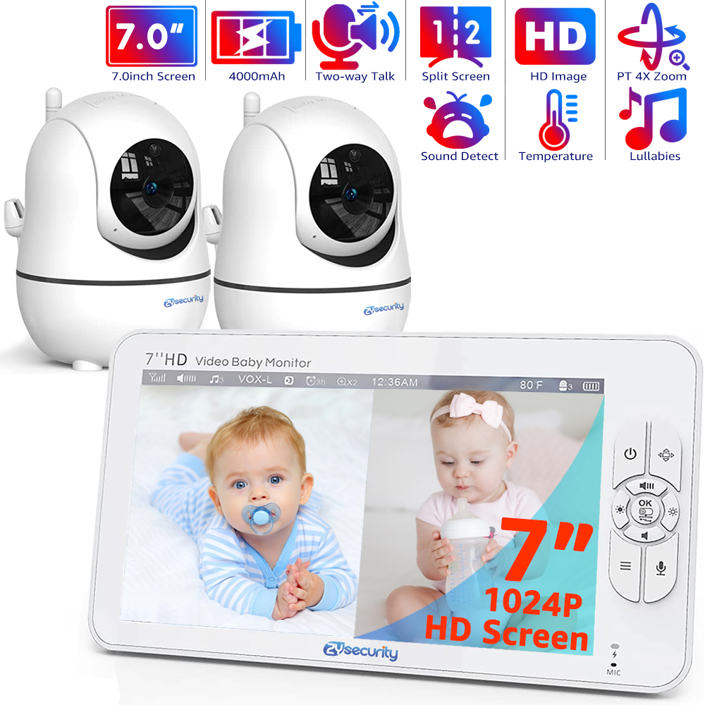 7.0 inch Video Baby Monitor HD - Zoom Audio Music recension och pris