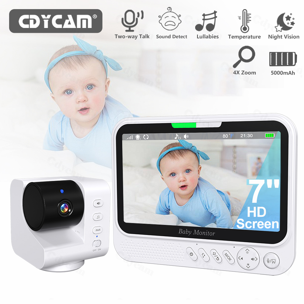 7'' Video Baby Monitor With 4X - Zoom Audio Music recension och pris