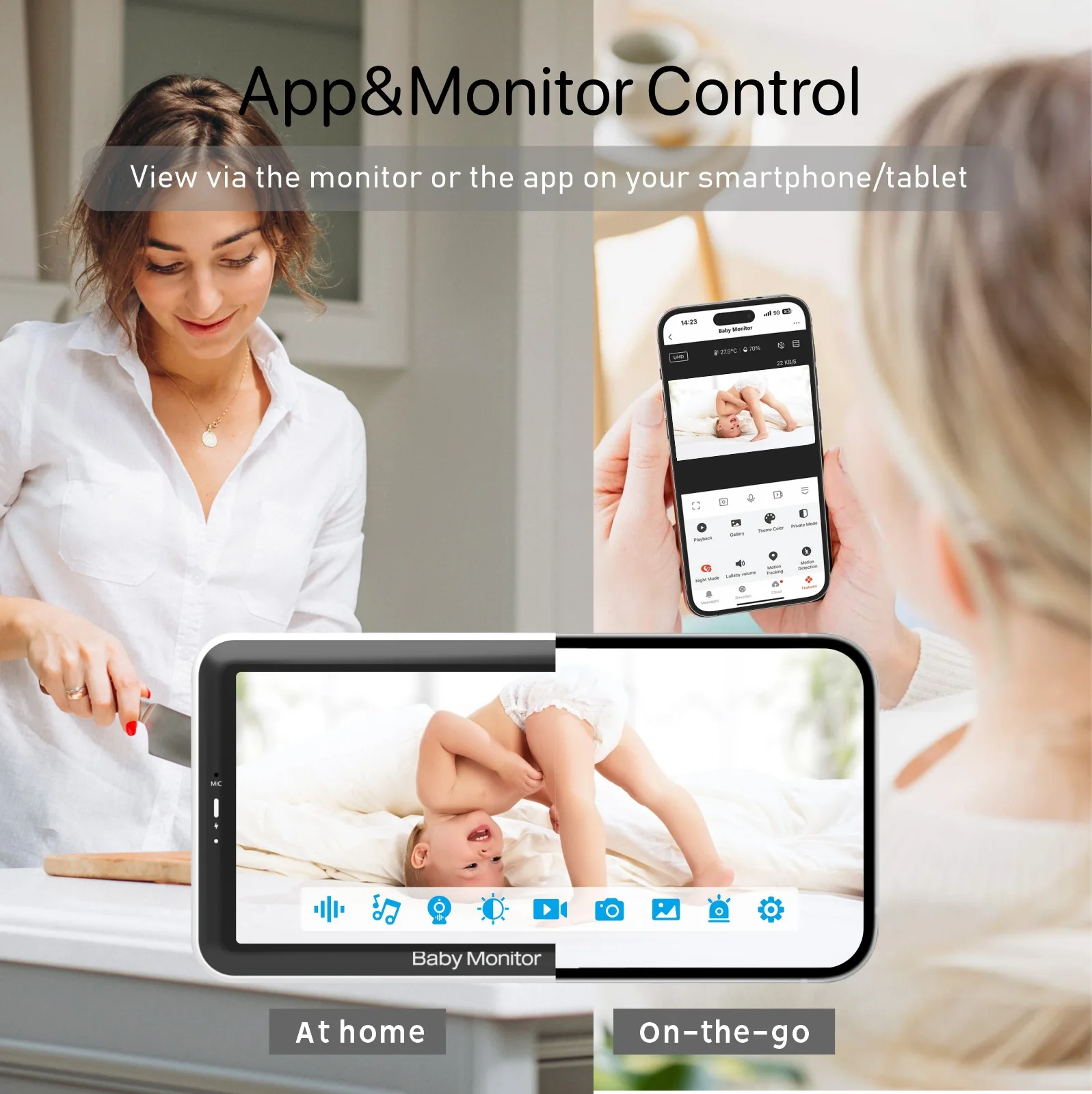 5 Inch Video Baby Monitor with - Zoom Audio Music recension och pris