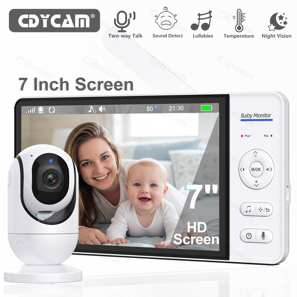 7.0'' Video Baby Monitor 720P  - Zoom Audio Music recension och pris