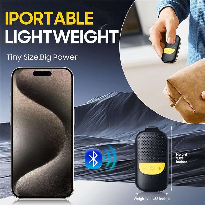 B68C Clip-On Portable Bluetoot - Audio Music Online recension och pris
