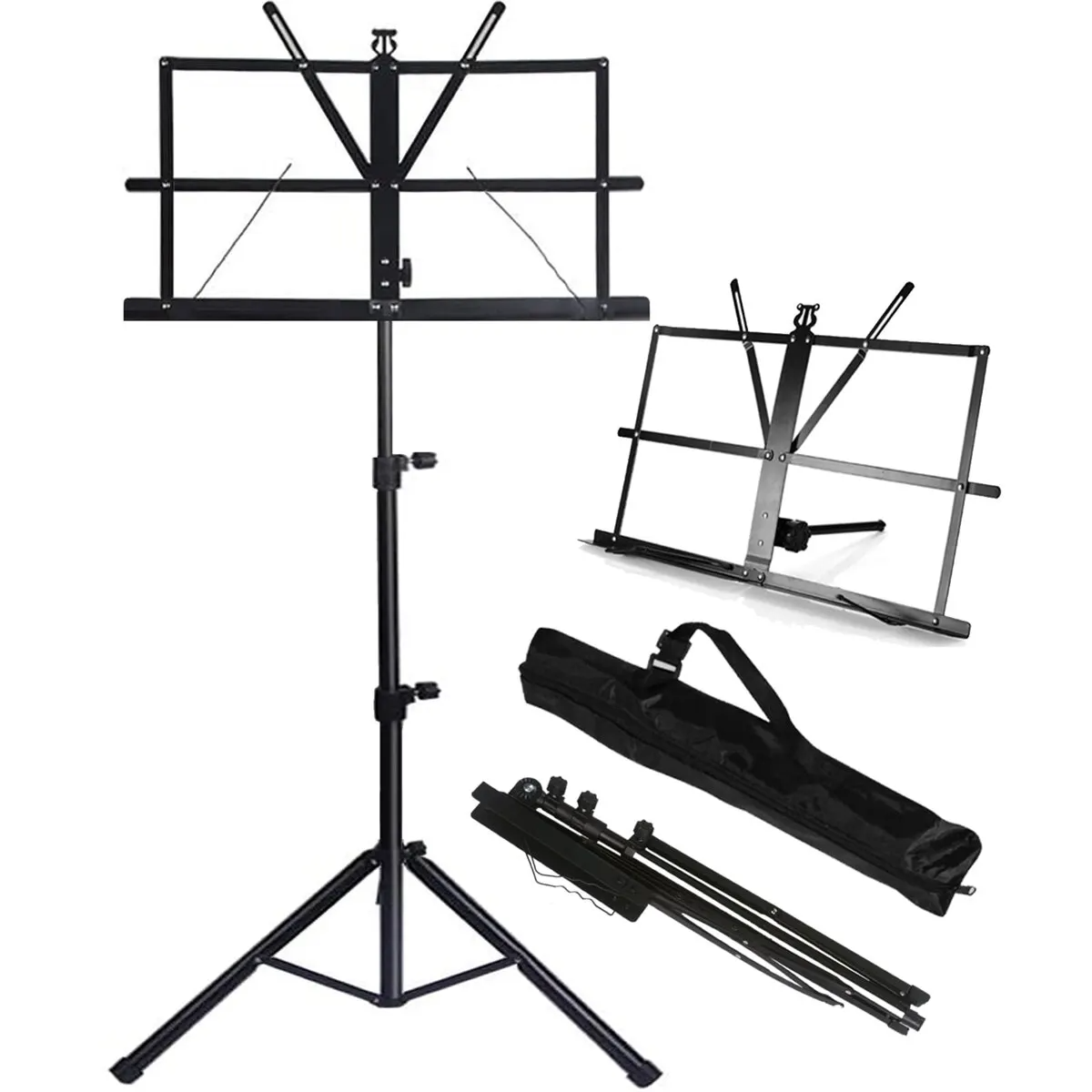 Music Stand 2 in 1 Dual Use Fo - Music Stand Folding recension och pris