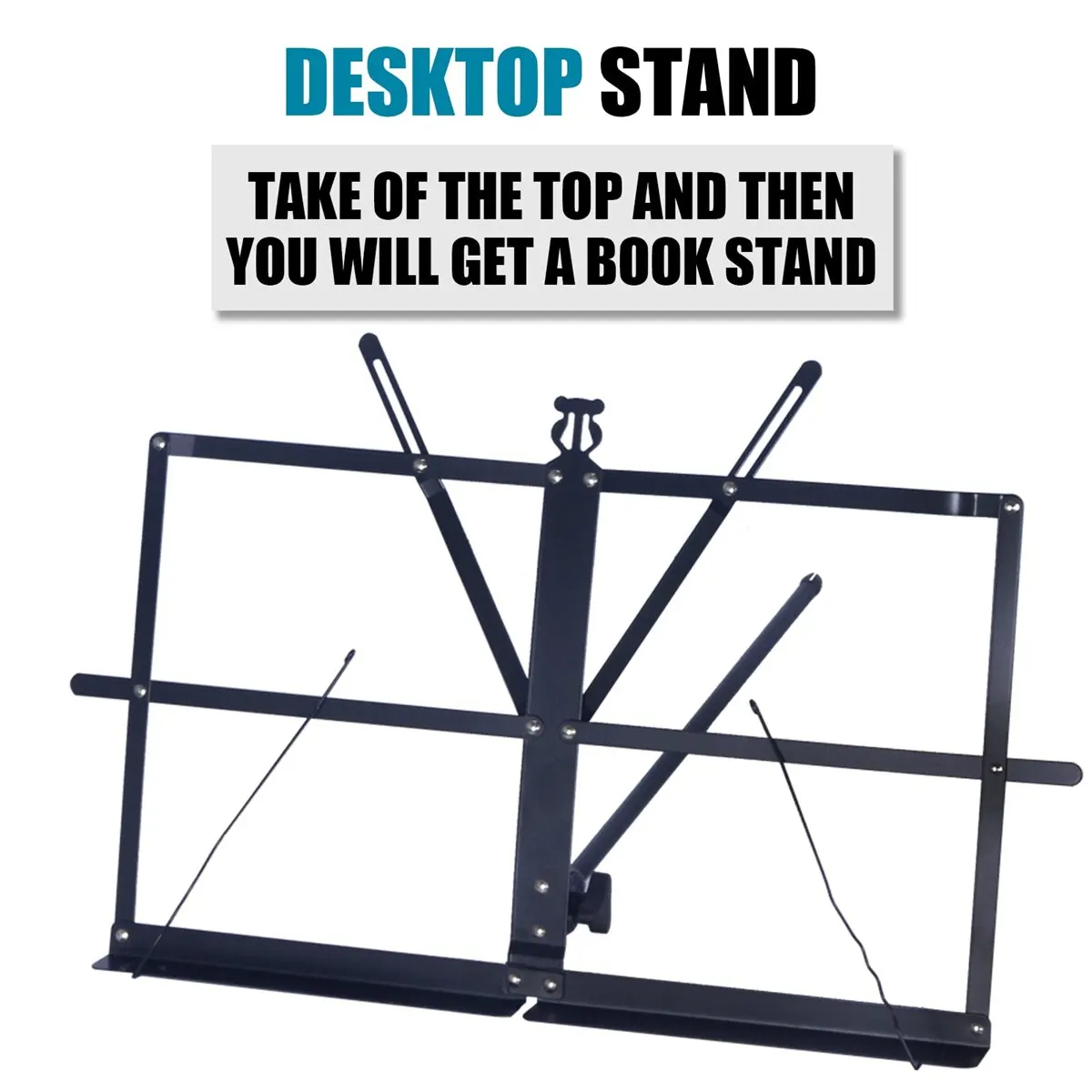 Music Stand 2 in 1 Dual Use Fo - Music Stand Folding recension och pris