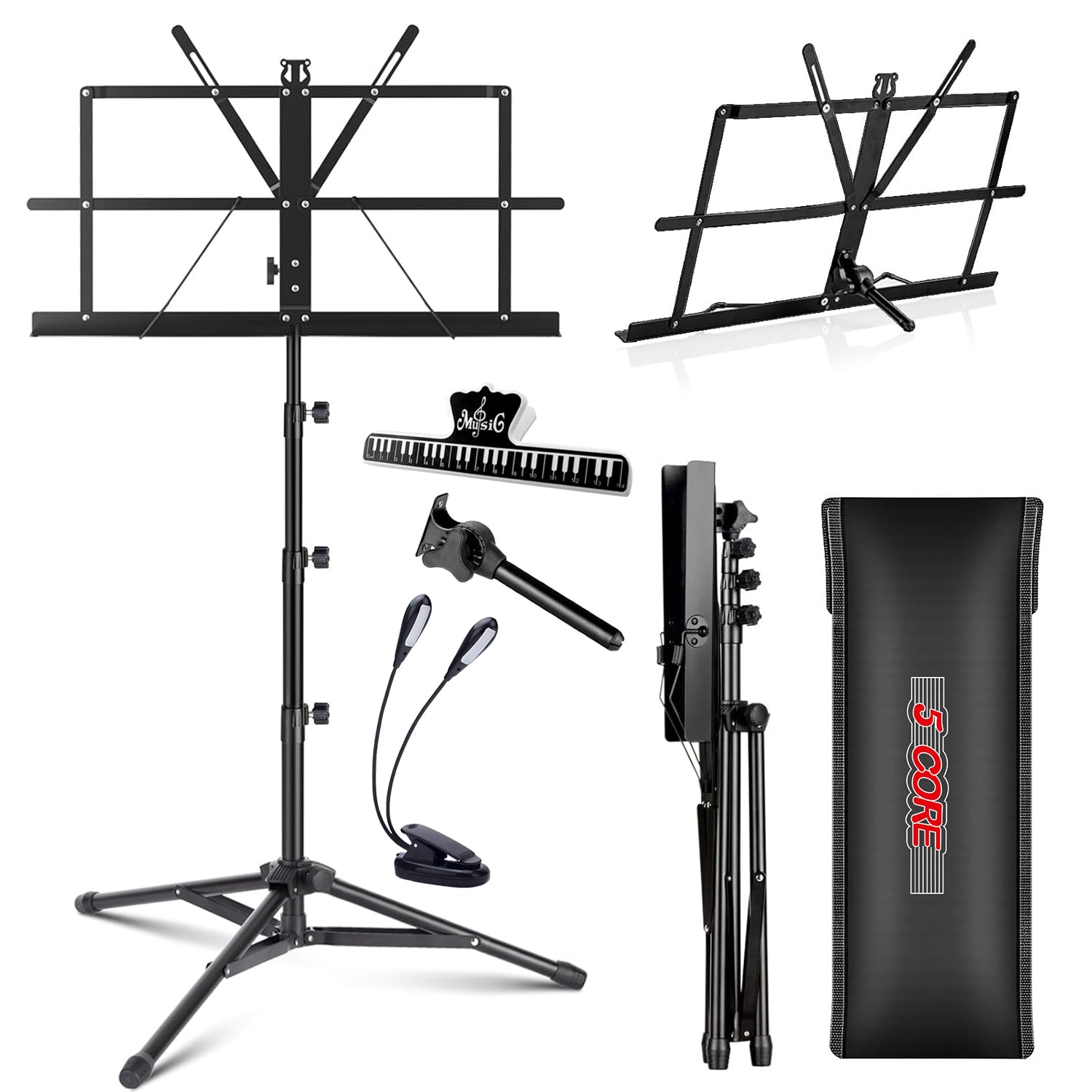 5 Core Music Stand For Sheet M - Music Stand Folding recension och pris
