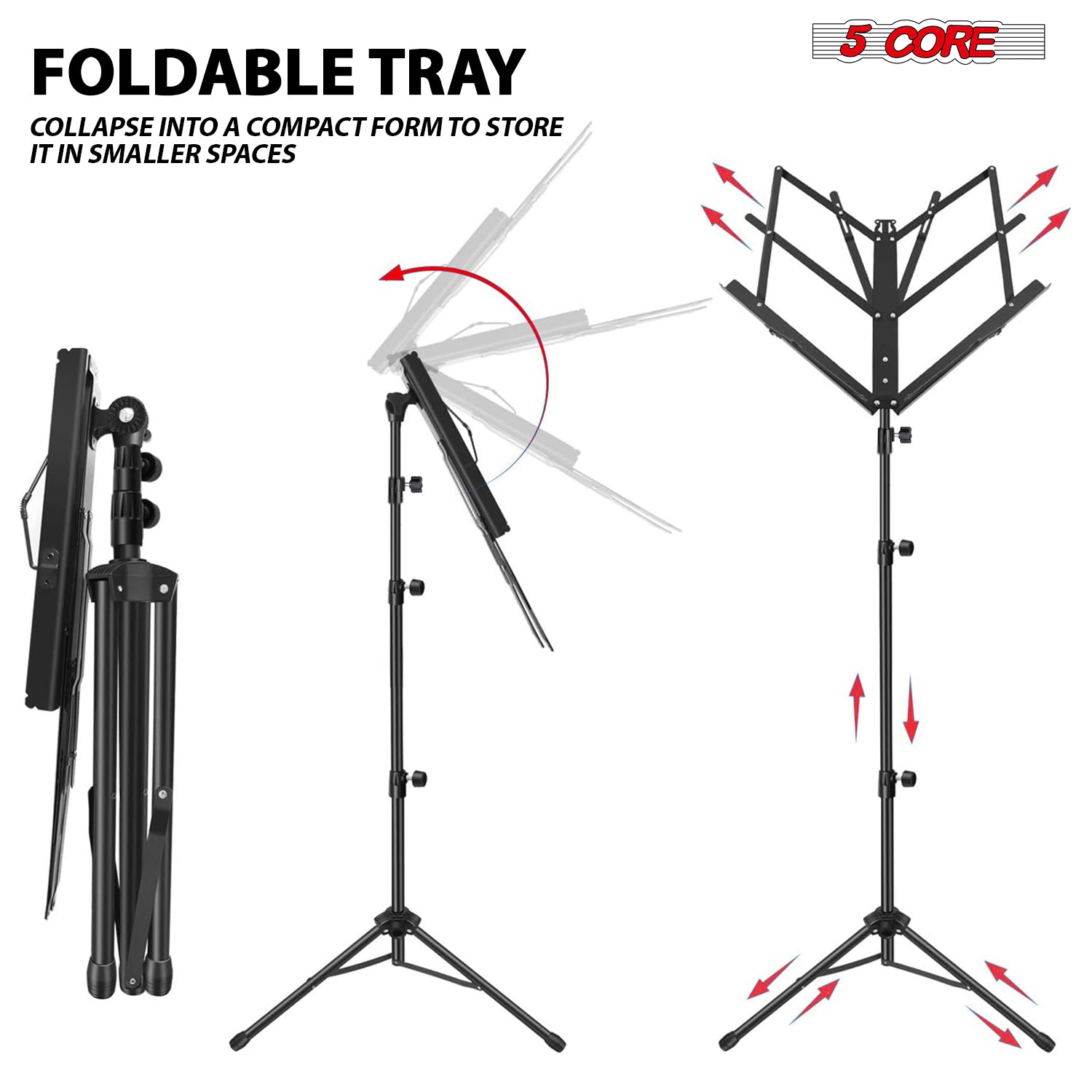 5 Core Music Stand For Sheet M - Music Stand Folding recension och pris