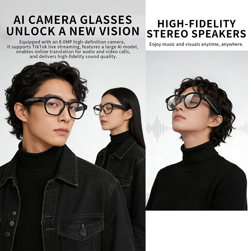 2026 New Smart Glasses 800W Ca - Audio Music Online recension och pris