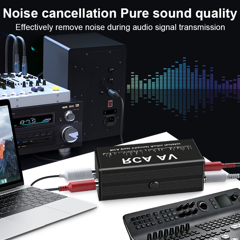 Portable 2 Channels RCA Ground - Audio And Music recension och pris