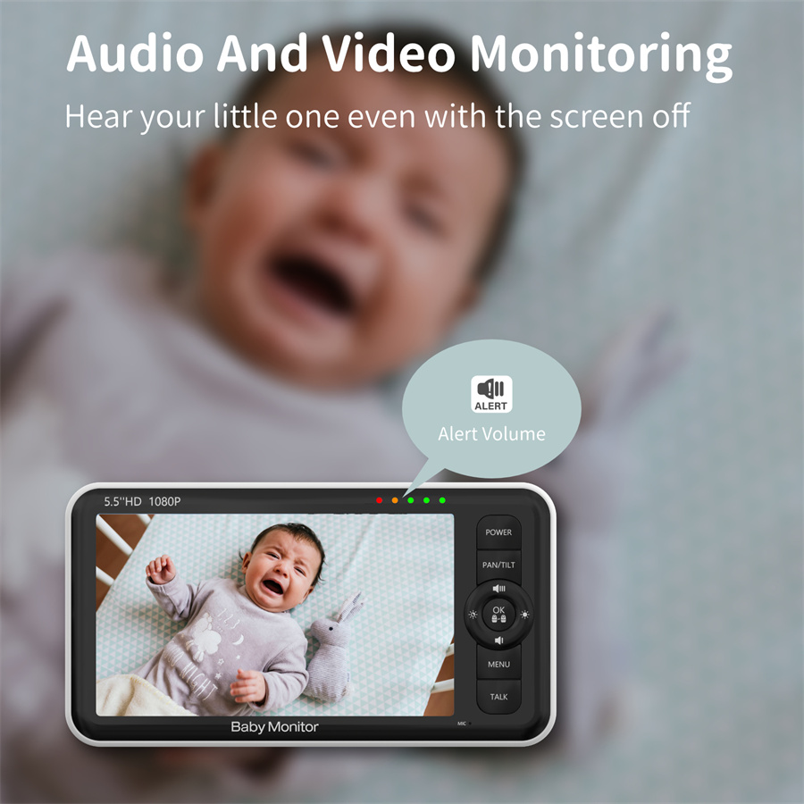 Babystar 5.5' Baby Monitor, Pa - Zoom Audio Music recension och pris
