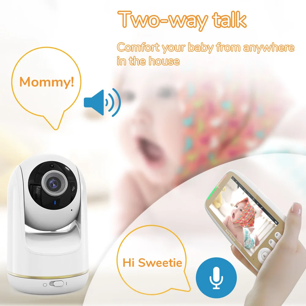 5 Inch Indoor Baby Monitor wit - Zoom Audio Music recension och pris