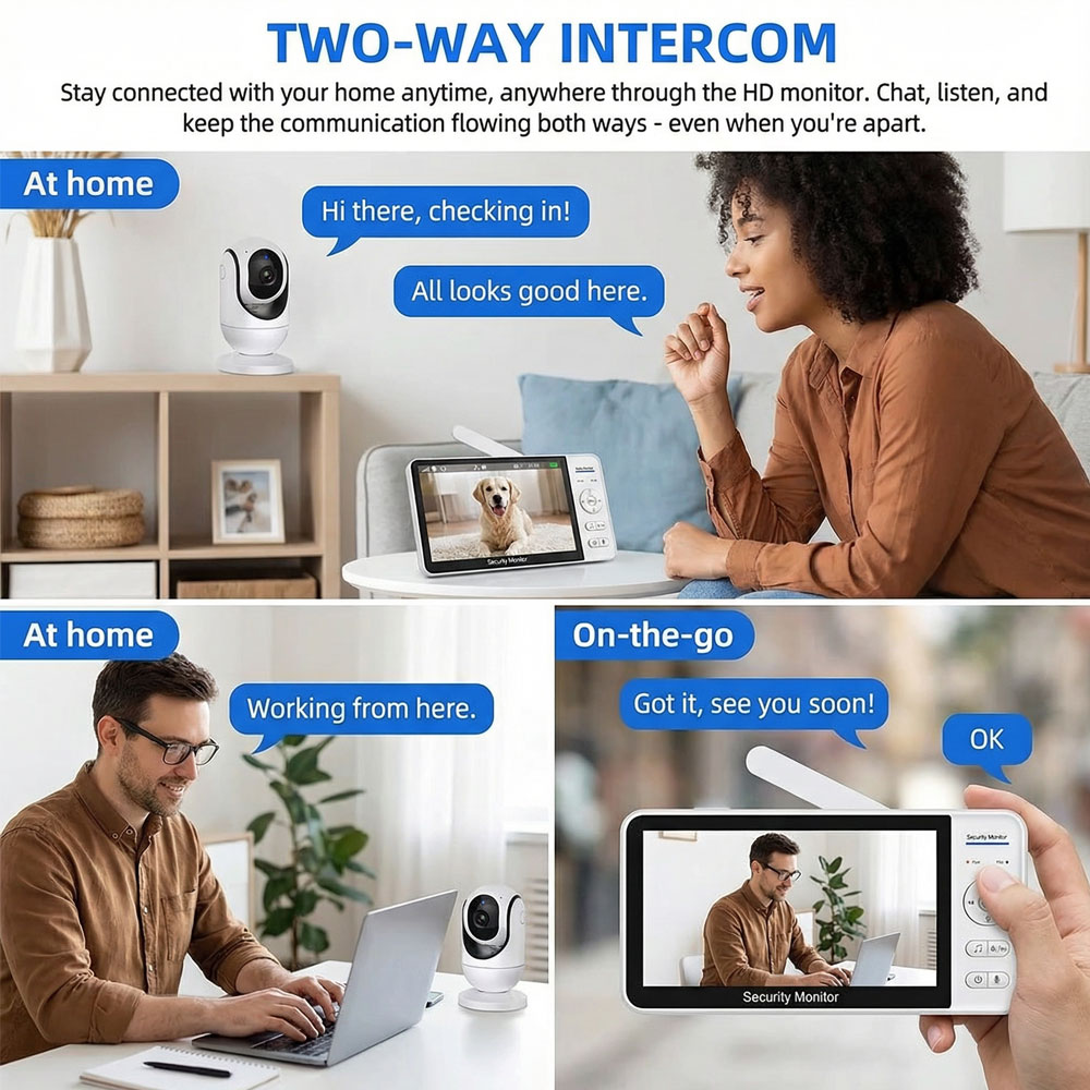 7-Inch 1080P Baby Monitor with - Zoom Audio Music recension och pris