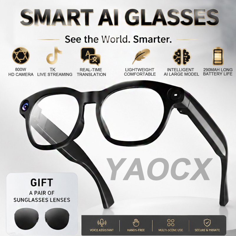 2026 Smart Glasses 800W Camera - Audio Music Online recension och pris