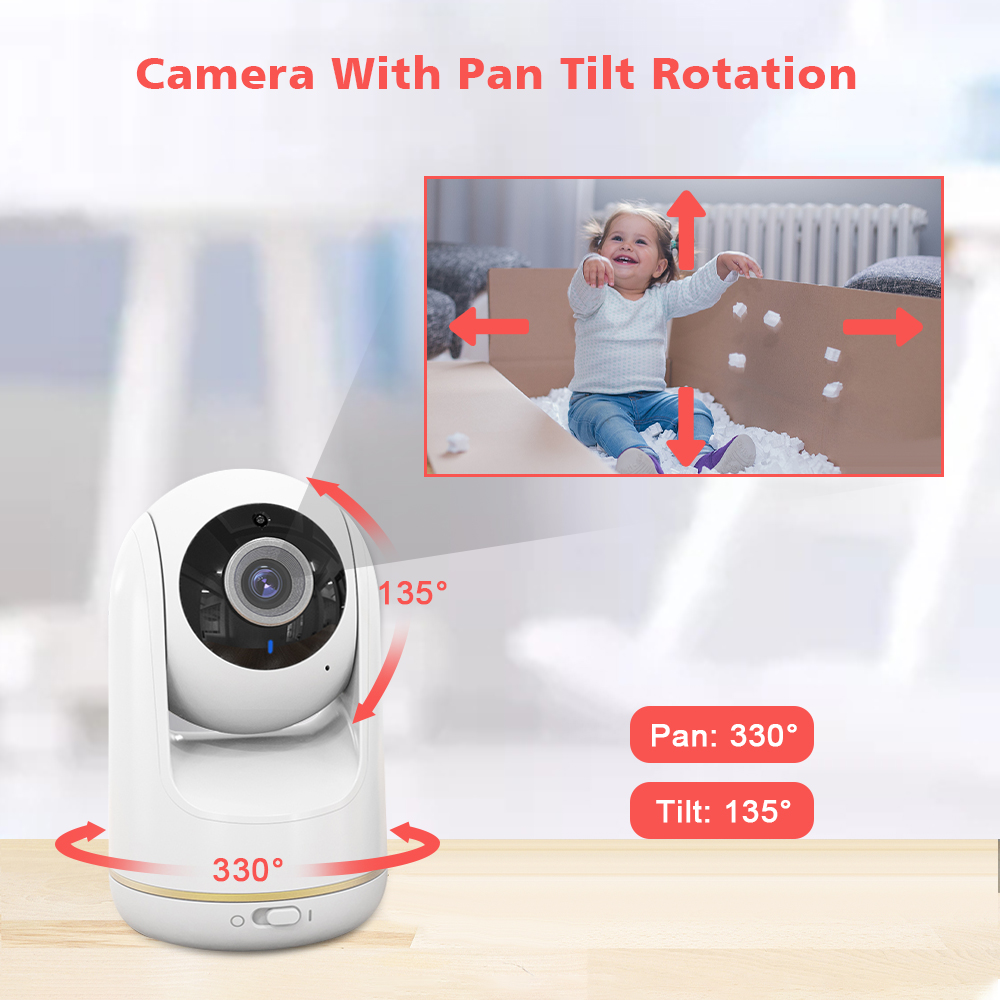 VB803 Baby Monitor 5 Inch 720P - Zoom Audio Music recension och pris