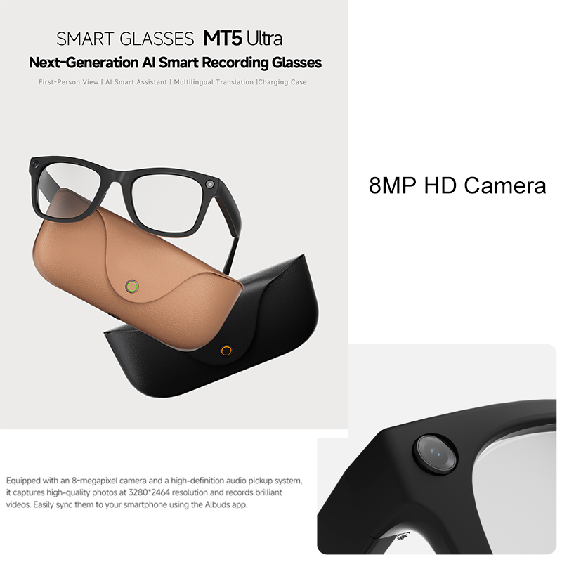 2026 AI smart Glasses HD 800W  - Audio Music Voice recension och pris