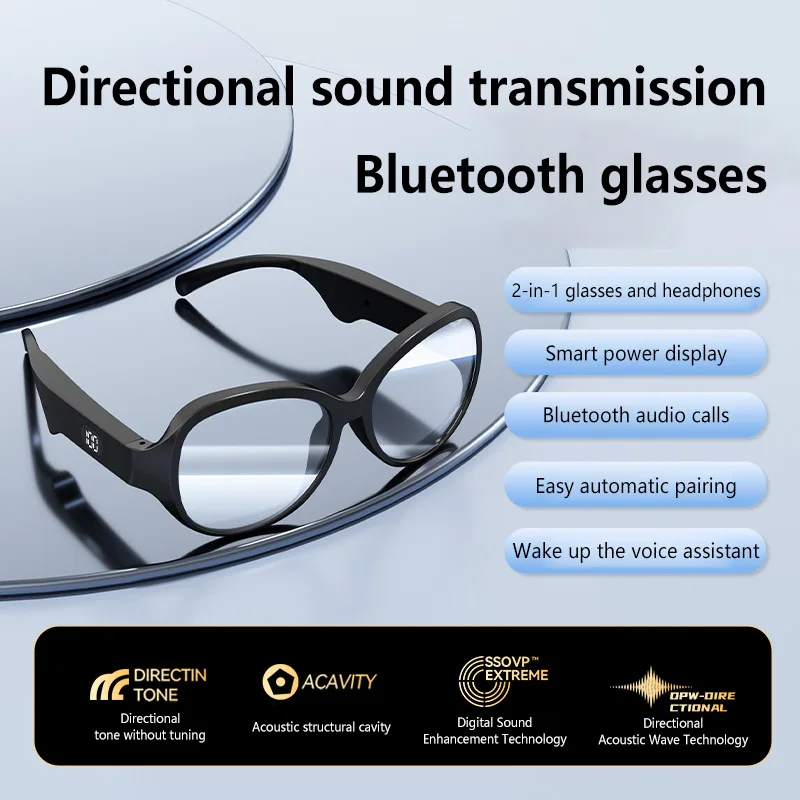 2-in-1 Smart Audio Glasses Wir - Audio Music Voice recension och pris