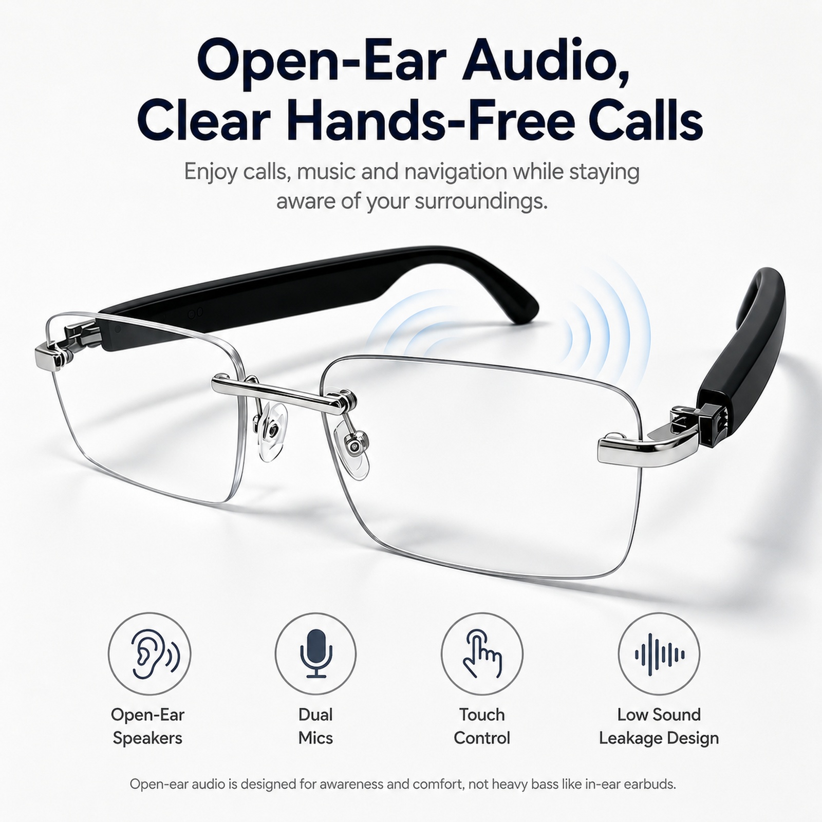Bluetooth Smart Sunglasses, Ph - Audio Music Voice recension och pris