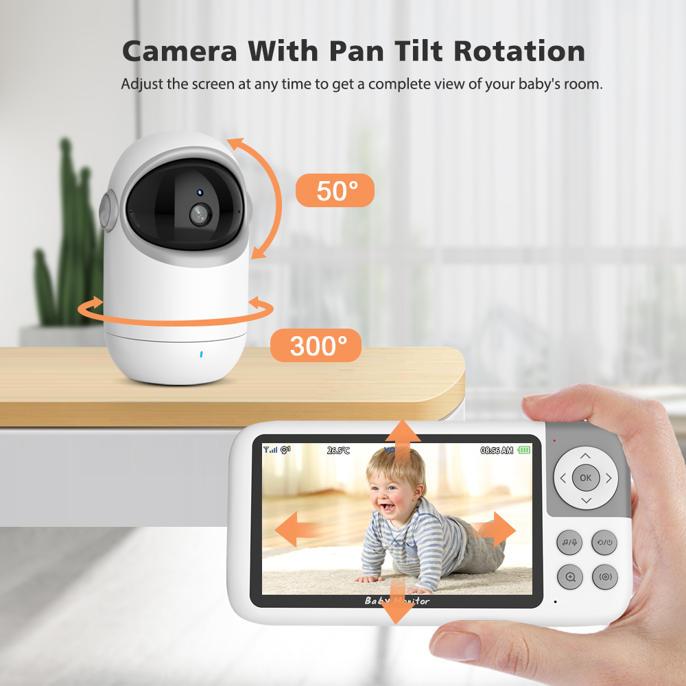 Baby Monitor Pan Tilt Security - Zoom Audio Music recension och pris
