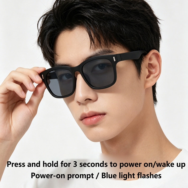 AI Intelligent Sunglasses Blue - Audio Music Voice recension och pris