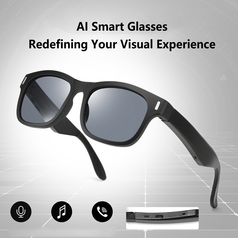 AI Intelligent Sunglasses Blue - Audio Music Voice recension och pris