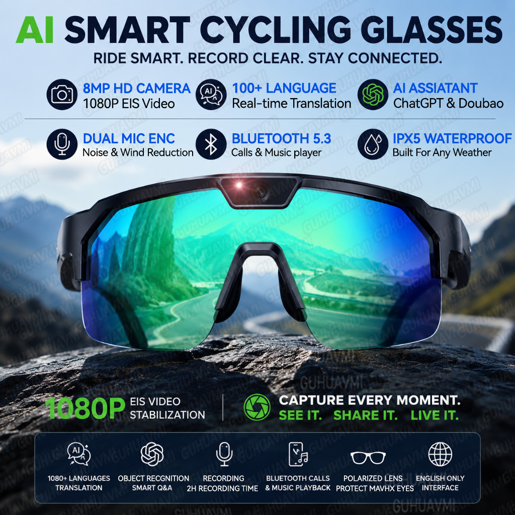 2026 Upgrade Smart Glasses wit - Audio Music Voice recension och pris