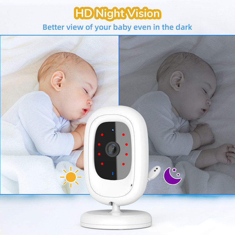 5 Inch 1080P LCD Baby Monitor  - Zoom Audio Music recension och pris