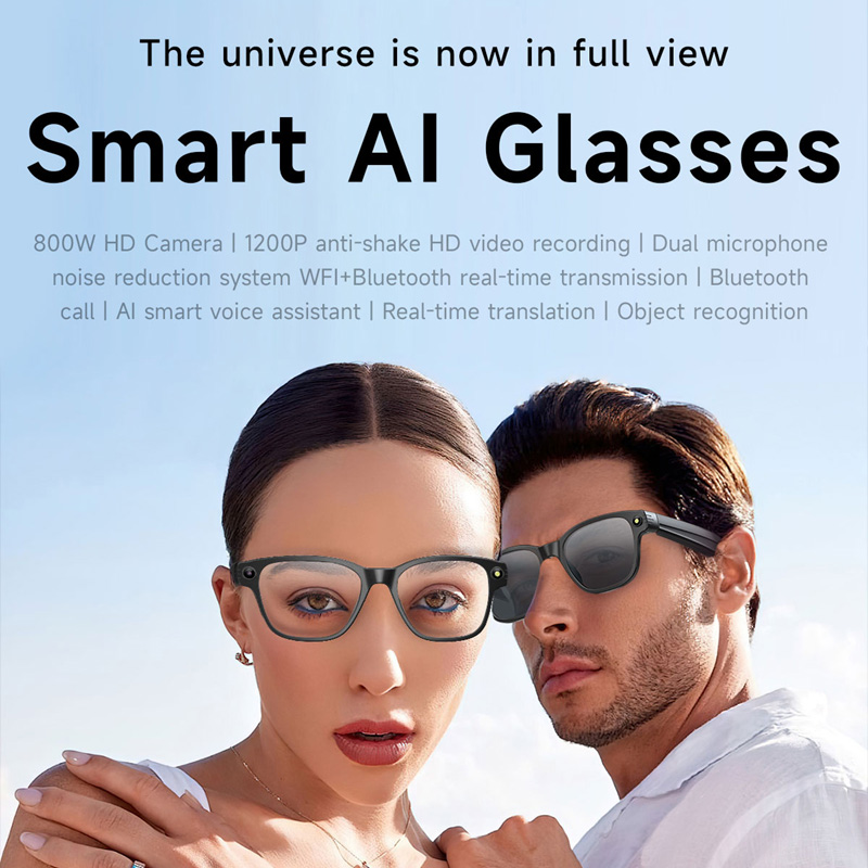 AI Smart Glasses 8 Million Cam - Audio Music Voice recension och pris