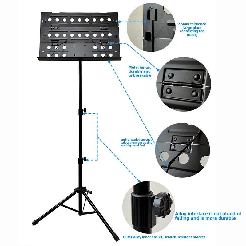 Portable Folding Music Stand S - Music Stand Folding recension och pris