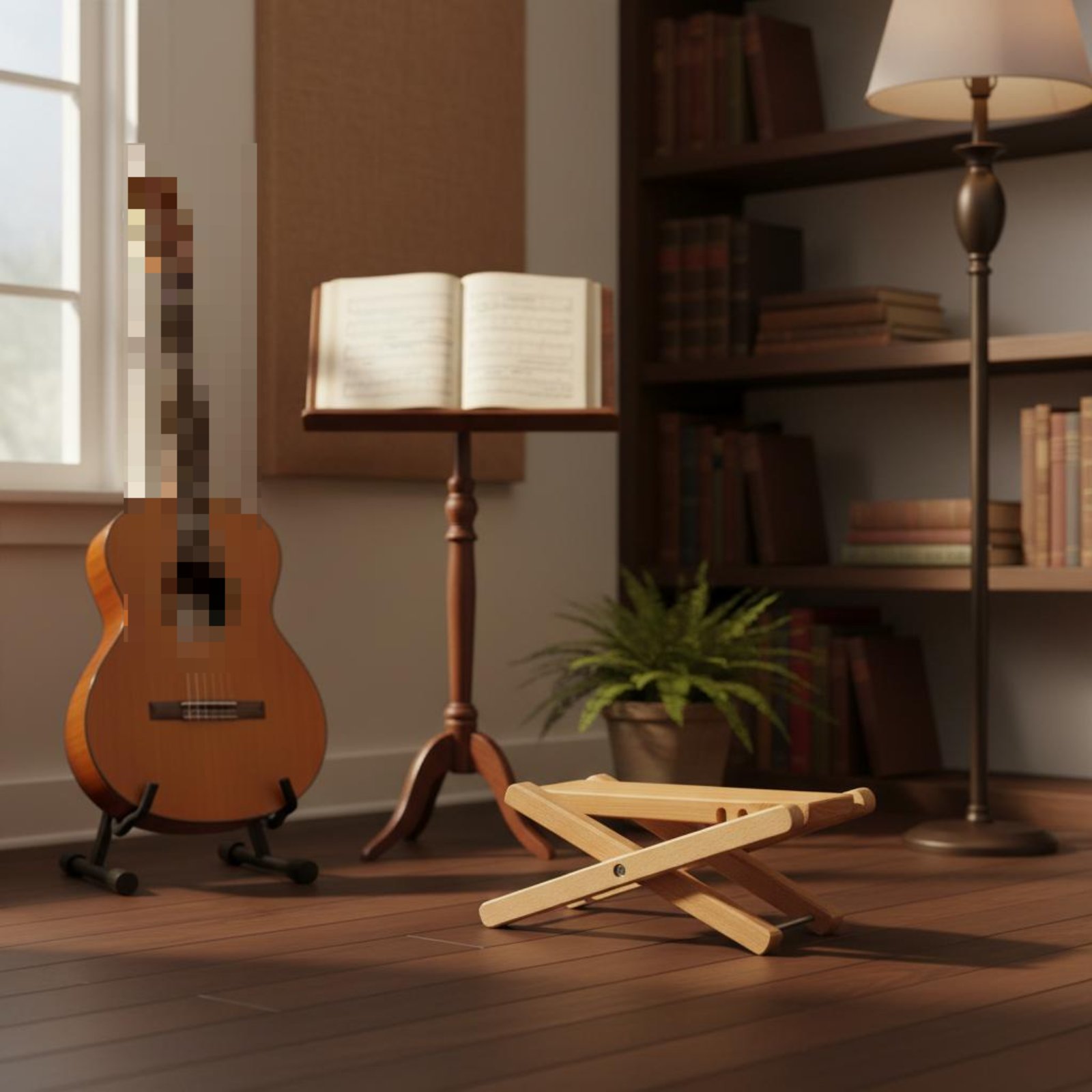 Adjustable Guitar Footrest Stu - Music Stand Folding recension och pris