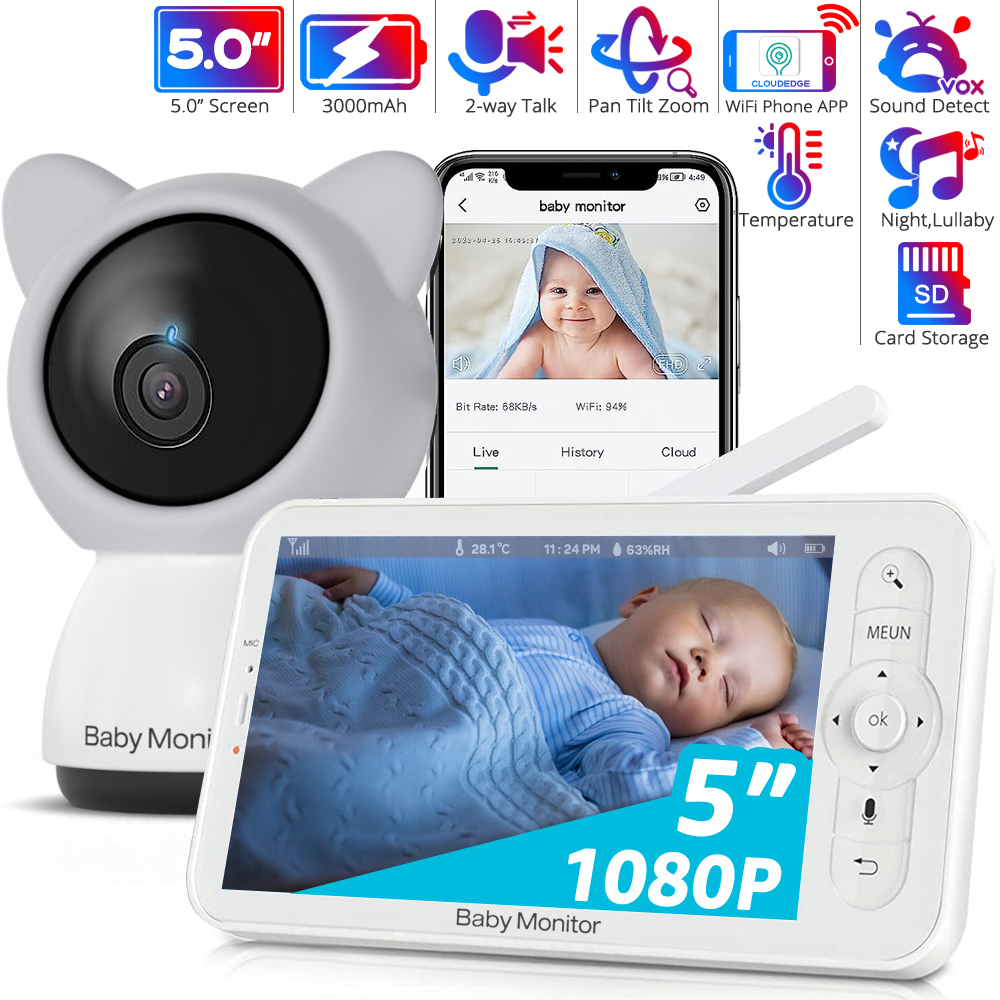 HD WiFi Baby Monitor with APP, - Zoom Audio Music recension och pris