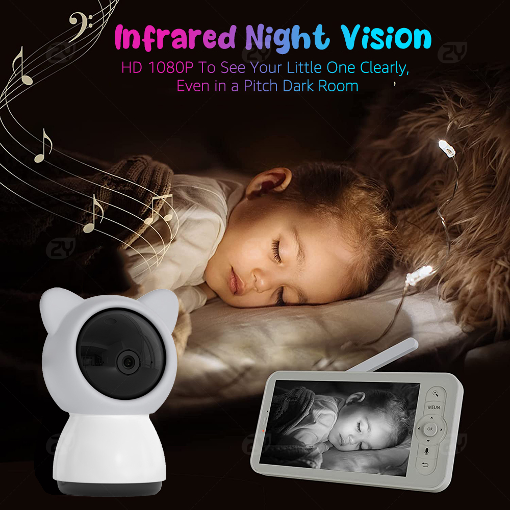 HD WiFi Baby Monitor with APP, - Zoom Audio Music recension och pris