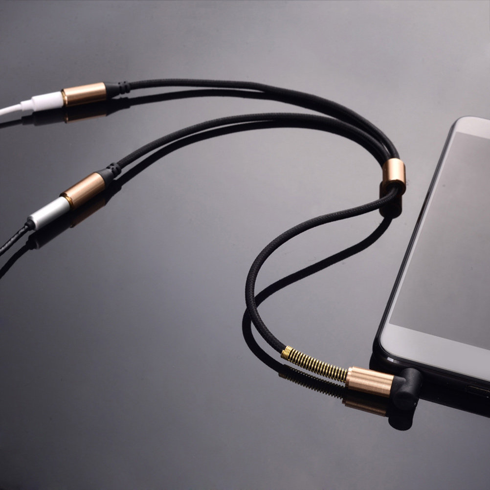 Dual 3.5mm Audio Line Knitted  - Audio Music Online recension och pris