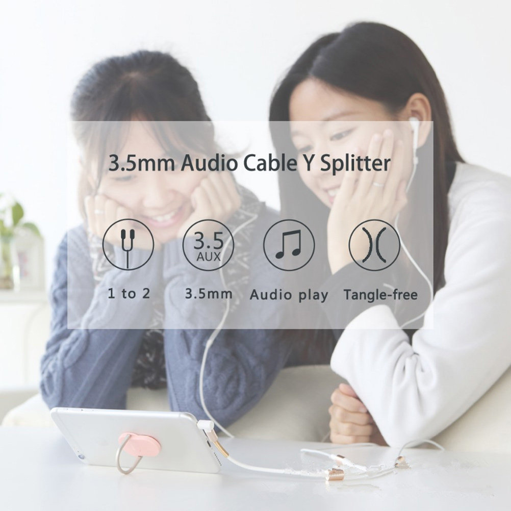 Dual 3.5mm Audio Line Knitted  - Audio Music Online recension och pris