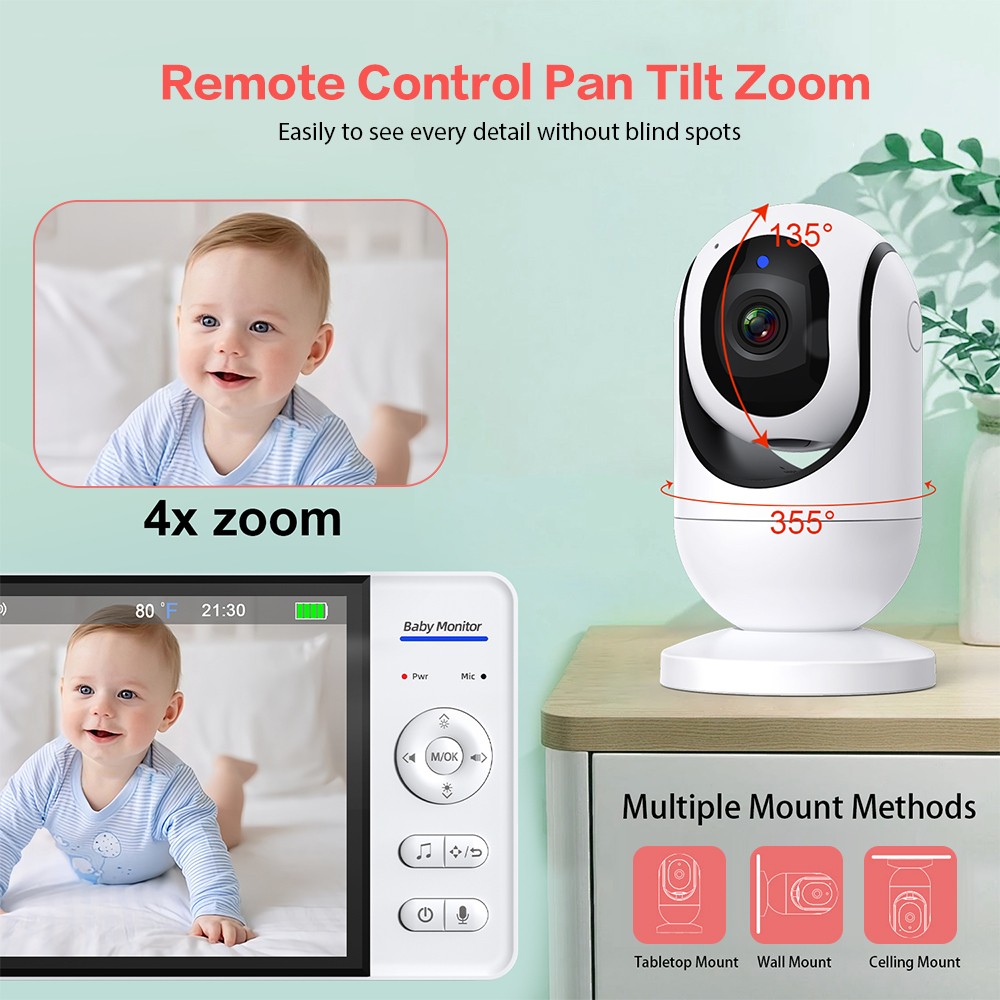 7'' Wireless Video Baby Monito - Zoom Audio Music recension och pris