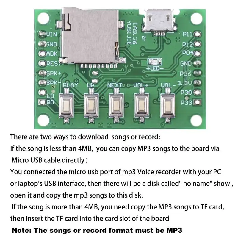 RCmall MP3 Voice Module Kit We - Audio Music For Download recension och pris